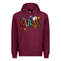 Burgundy nurse halloween Premium Hoodie - CowhideDigitalArt