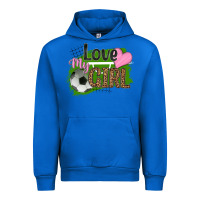 Cobalt love my girl soccer Urban Hoodie - HRA Design Shop