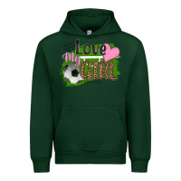 Forest Green love my girl soccer Urban Hoodie - HRA Design Shop