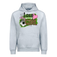 Heather Grey love my girl soccer Urban Hoodie - HRA Design Shop