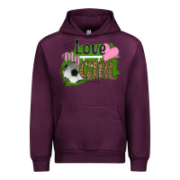 Mauve Wine love my girl soccer Urban Hoodie - HRA Design Shop