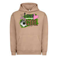 Pigment Burro love my girl soccer Urban Hoodie - HRA Design Shop