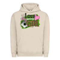 Pigment French Oak love my girl soccer Urban Hoodie - HRA Design Shop