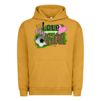 Pigment Peanut Butter love my girl soccer Urban Hoodie - HRA Design Shop