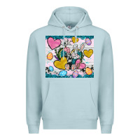 Blue Mist Easter hearts Cowhide tumbler Easter Day Premium Hoodie - Neo Western