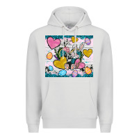 Dove Grey Easter hearts Cowhide tumbler Easter Day Premium Hoodie - Neo Western