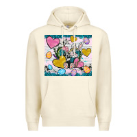 Sandshell Easter hearts Cowhide tumbler Easter Day Premium Hoodie - Neo Western