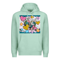 Seafoam Easter hearts Cowhide tumbler Easter Day Premium Hoodie - Neo Western
