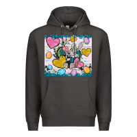 Smoke Easter hearts Cowhide tumbler Easter Day Premium Hoodie - Neo Western