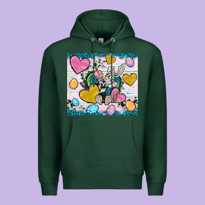 Easter Hearts Cowhide Tumbler Easter Day Premium Hoodie Designed By Neo Western