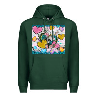 Sports Green Easter hearts Cowhide tumbler Easter Day Premium Hoodie - Neo Western