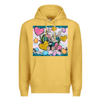 Antique Gold Easter hearts Cowhide tumbler Easter Day Premium Hoodie - Neo Western