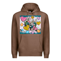 Chestnut Easter hearts Cowhide tumbler Easter Day Premium Hoodie - Neo Western