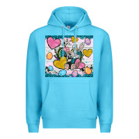Ocean Blue Easter hearts Cowhide tumbler Easter Day Premium Hoodie - Neo Western