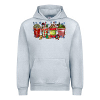 Heather Grey christmas drink Urban Hoodie - CowhideDigitalArt