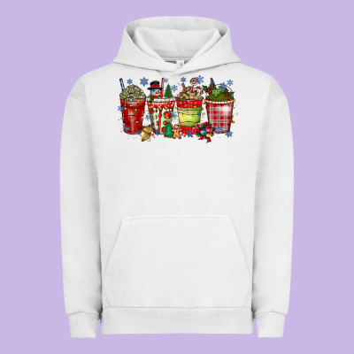 Christmas Drink Urban Hoodie Designed By Cowhidedigitalart