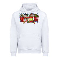 White christmas drink Urban Hoodie - CowhideDigitalArt
