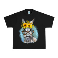 Black Sunflower Glasses Donkey Urban Heavy Tee - RanaPortraitStore