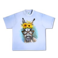Grape Ice Sunflower Glasses Donkey Urban Heavy Tee - RanaPortraitStore