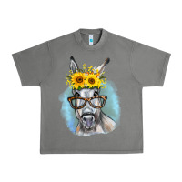 Tornado Sunflower Glasses Donkey Urban Heavy Tee - RanaPortraitStore