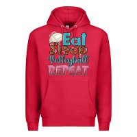 Cardinal eat sleep volleyball repeat Premium Hoodie - HRA Design Shop