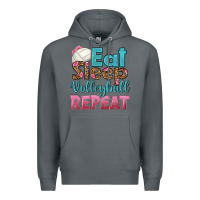 Rock eat sleep volleyball repeat Premium Hoodie - HRA Design Shop