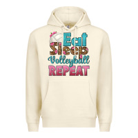 Sandshell eat sleep volleyball repeat Premium Hoodie - HRA Design Shop