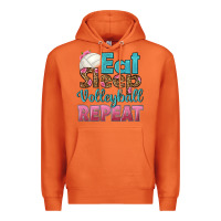 Carrot eat sleep volleyball repeat Premium Hoodie - HRA Design Shop