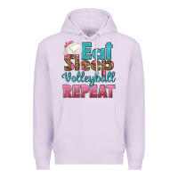 Lilac eat sleep volleyball repeat Premium Hoodie - HRA Design Shop