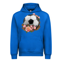 Cobalt western soccer with roses Urban Hoodie - HRA Design Shop