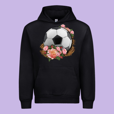 Western Soccer With Roses Urban Hoodie Designed By Hra Design Shop