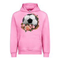 Fuchsia Pink western soccer with roses Urban Hoodie - HRA Design Shop