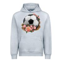 Heather Grey western soccer with roses Urban Hoodie - HRA Design Shop