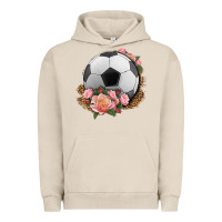 Pigment French Oak western soccer with roses Urban Hoodie - HRA Design Shop