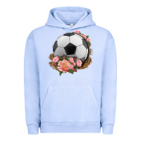 Pigment Grape Ice western soccer with roses Urban Hoodie - HRA Design Shop