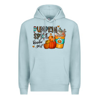 Blue Mist pumpkin spice kinda girl Premium Hoodie - CowhideDigitalArt