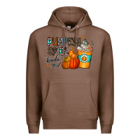 Chestnut pumpkin spice kinda girl Premium Hoodie - CowhideDigitalArt