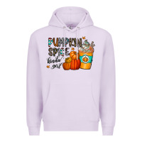 Lilac pumpkin spice kinda girl Premium Hoodie - CowhideDigitalArt