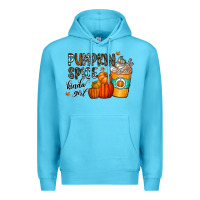 Ocean Blue pumpkin spice kinda girl Premium Hoodie - CowhideDigitalArt