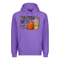 Purple pumpkin spice kinda girl Premium Hoodie - CowhideDigitalArt