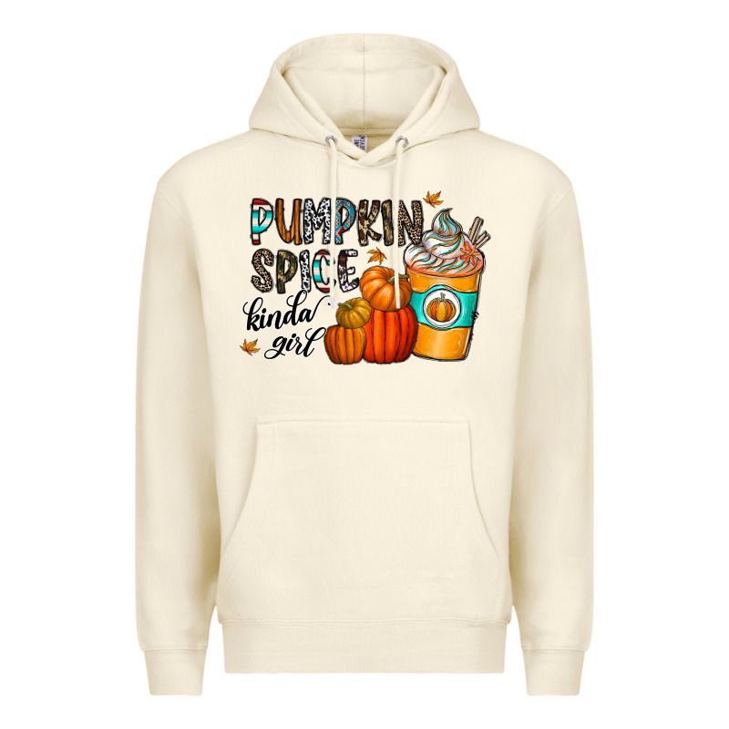 Pumpkin Spice Kinda Girl Premium Hoodie by CowhideDigitalArt | Teevron