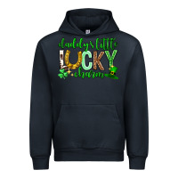 Navy St. Patrick's Day Daddy's little lucky charm Urban Hoodie - Neo Western