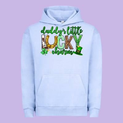 St. Patrick's Day Daddy's Little Lucky Charm Urban Hoodie Designed By Neo Western