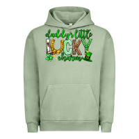 Pigment Oil Green St. Patrick's Day Daddy's little lucky charm Urban Hoodie - Neo Western