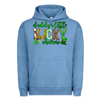 Pigment Pebble Blue St. Patrick's Day Daddy's little lucky charm Urban Hoodie - Neo Western