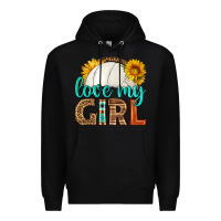 Black love my girl volleyball Premium Hoodie - HRA Design Shop