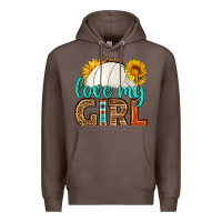 Coffee love my girl volleyball Premium Hoodie - HRA Design Shop