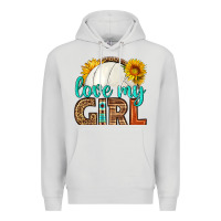 Dove Grey love my girl volleyball Premium Hoodie - HRA Design Shop