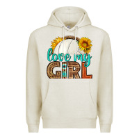 Oatmeal Heather love my girl volleyball Premium Hoodie - HRA Design Shop