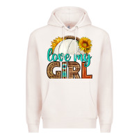 Pale Pink love my girl volleyball Premium Hoodie - HRA Design Shop